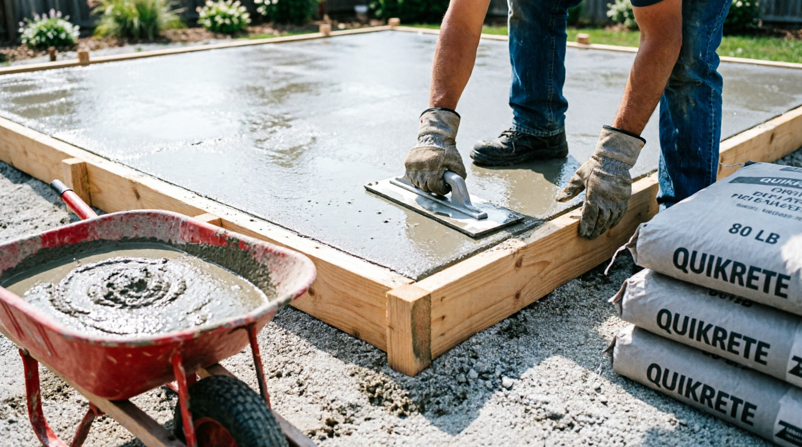 How Many Bags of Concrete for a 10×10 Slab