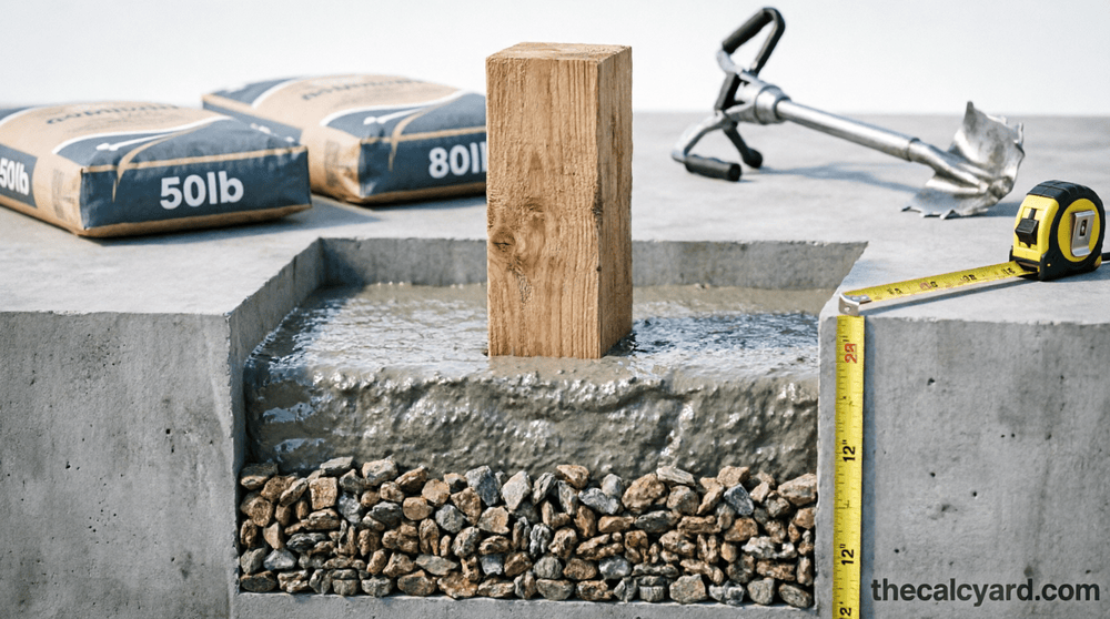 concrete for fence posts