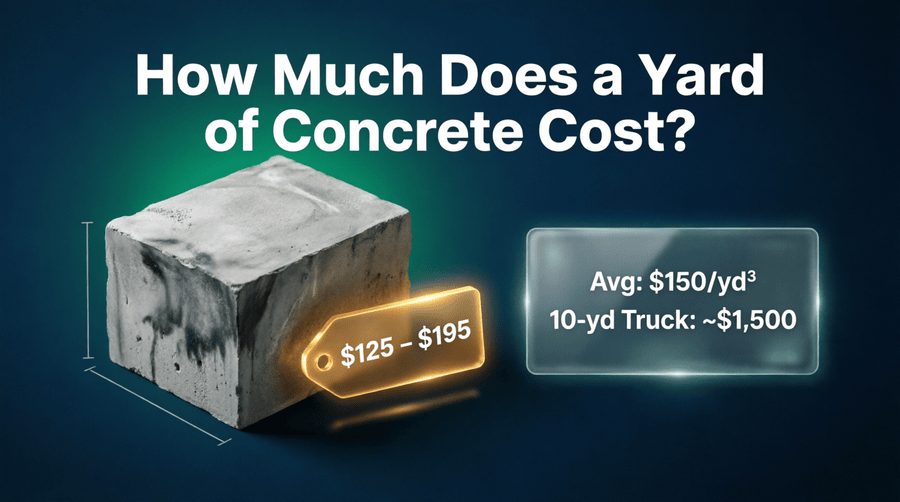 how much does a yard of concrete cost