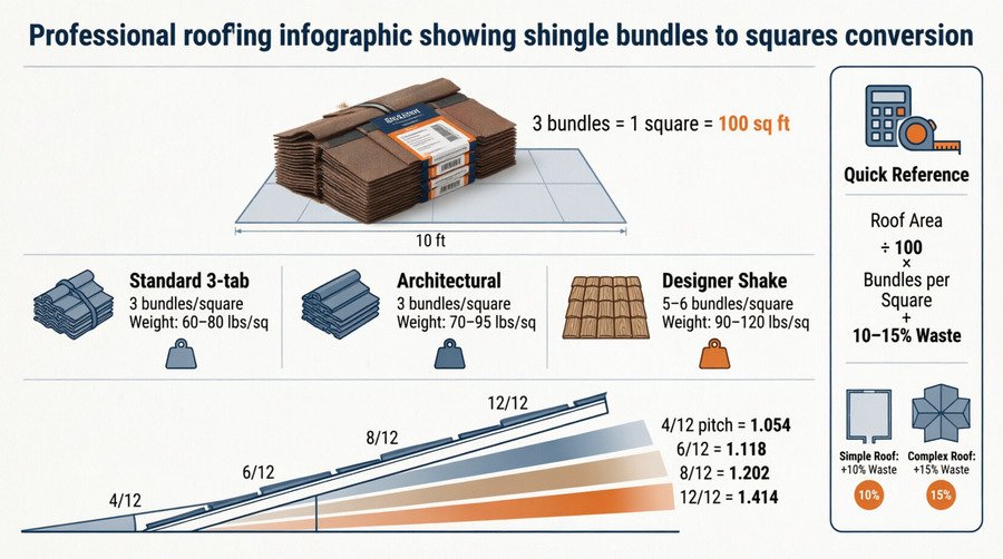how many bundles of shingles in a square
